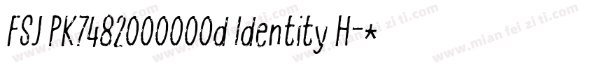 FSJ PK7482000000d Identity H字体转换
